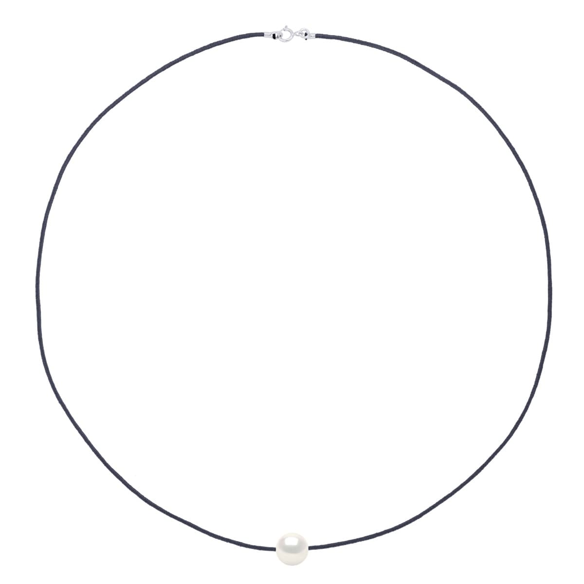 Collier Perles d'Eau Douce Rondes 10-11 mm — Argent 925 Millièmes — 42 cm 2