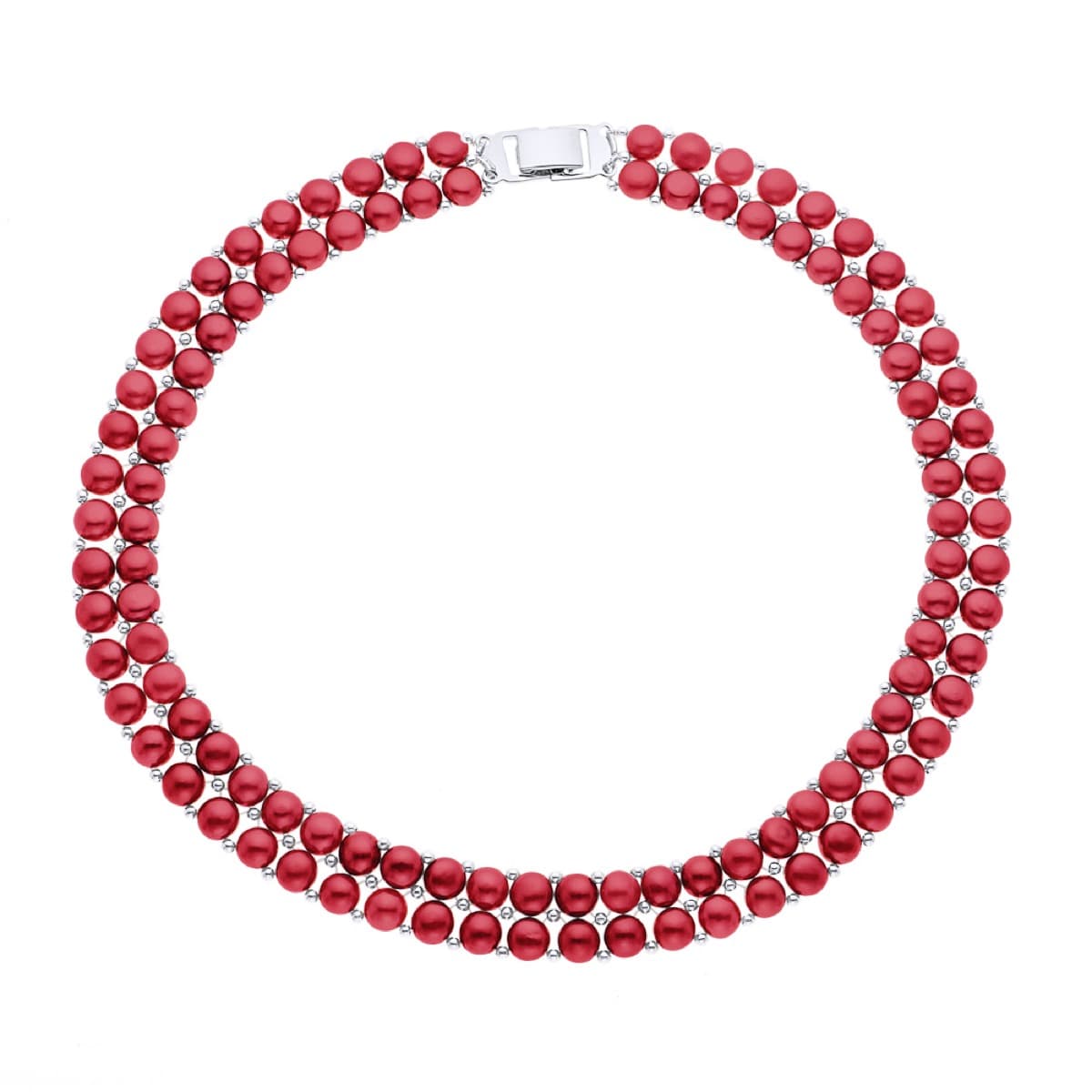 Collier 2 Rangs Véritables Perles d'Eau Douce 4 mm — 40 cm 1