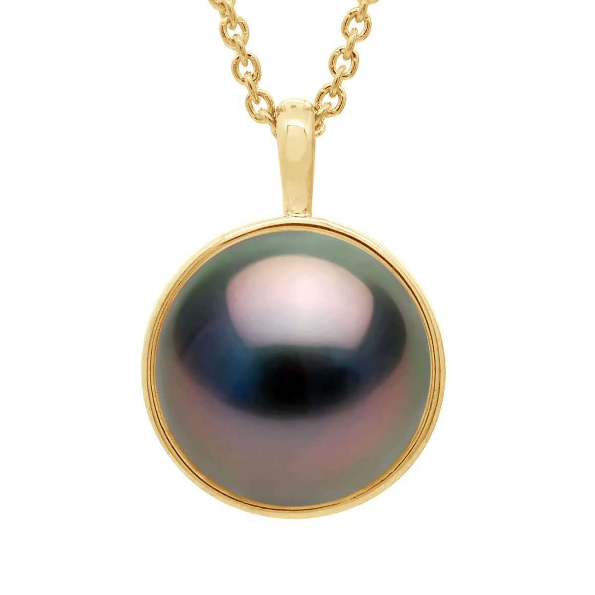 Collier Véritable Perle de Tahiti Ronde 10-11 mm — Or Jaune 375 Millièmes — 42 cm 1
