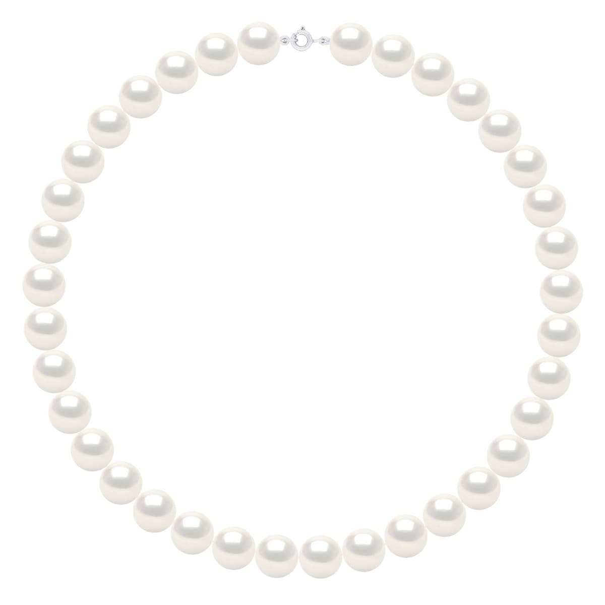 Collier Véritables Perles d'Eau Douce Rondes 12-13 mm — Or 375 Millièmes — 42 cm 1