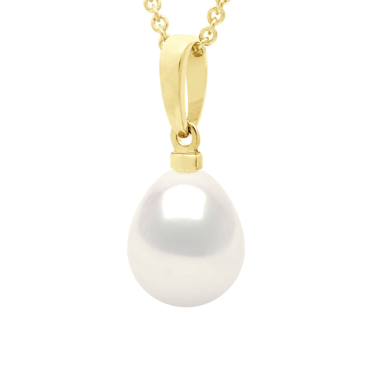 Pendentif Véritables Perles de Culture d'Eau Douce Poires 8-9 mm — Vermeil 1