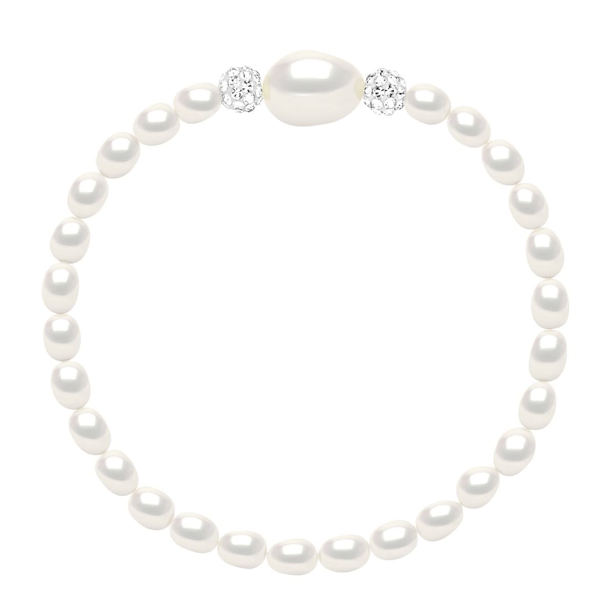 Bracelet Véritables Perles de Culture d'Eau Douce Baroques 4-5 mm — Argent 925 Millièmes — 18 cm 1