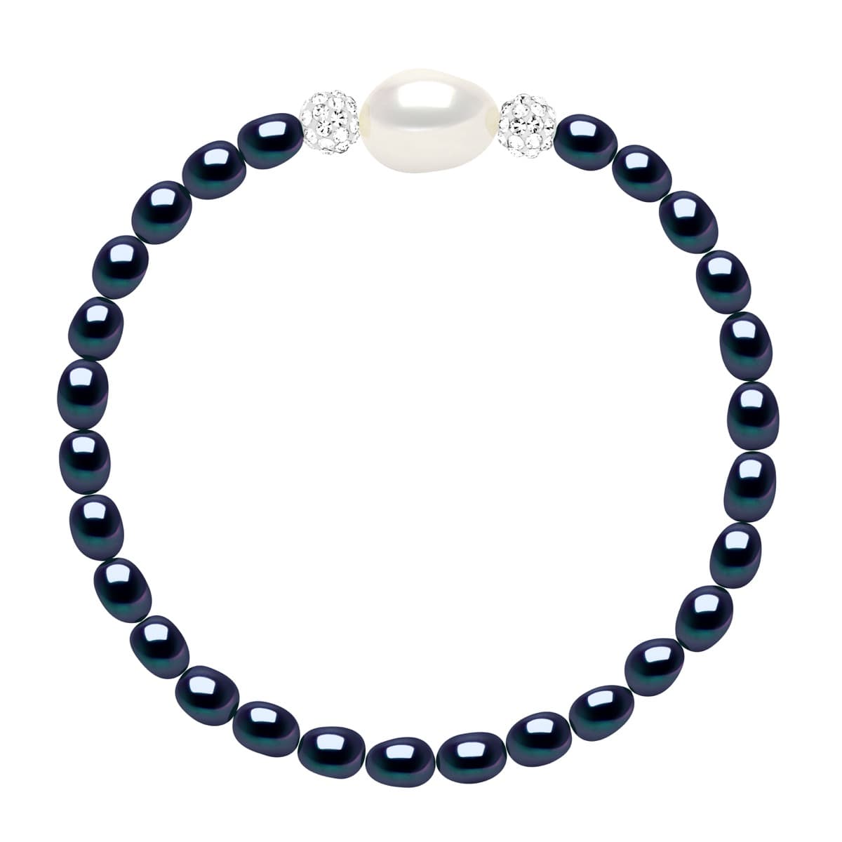 Bracelet Véritables Perles de Culture d'Eau Douce Baroques 4-5 mm — Argent 925 Millièmes — 18 cm 1