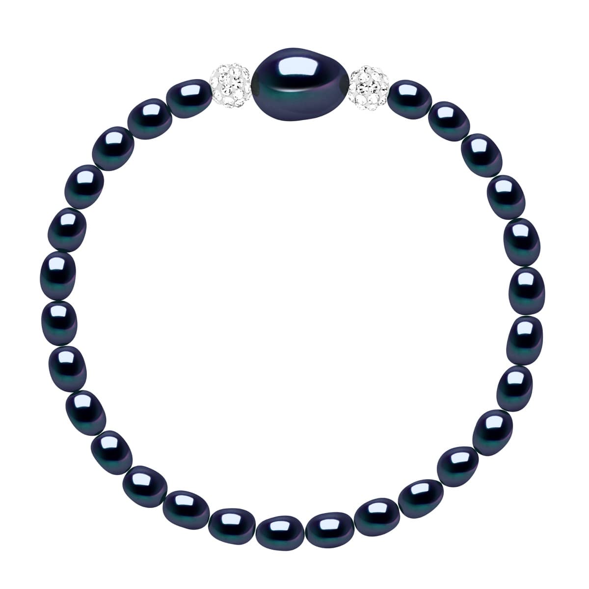 Bracelet Véritables Perles de Culture d'Eau Douce Baroques 4-5 mm — Argent 925 Millièmes — 18 cm 1