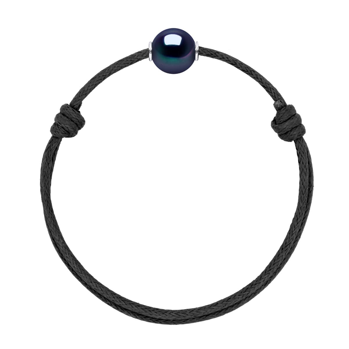 Bracelet Véritable Perle d'Eau Douce Ronde 10-11 mm — Argent 925 Millièmes — 25 cm — Homme 1