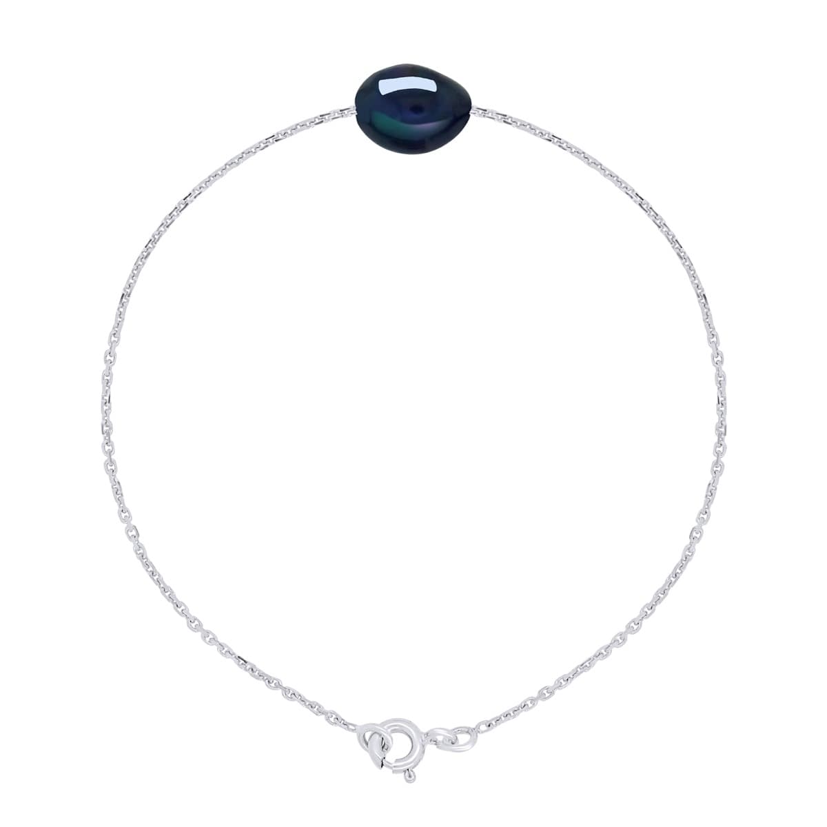 Bracelet Véritable Perle de Culture d'Eau Douce Baroque 8-9 mm — Or Jaune 375 Millièmes — 18 cm 1