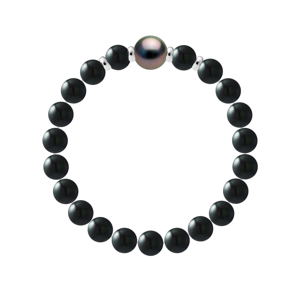 Bracelet Véritable Perle de Tahiti Ronde 10 mm — Argent 925 Millièmes — 19 cm — Homme 2
