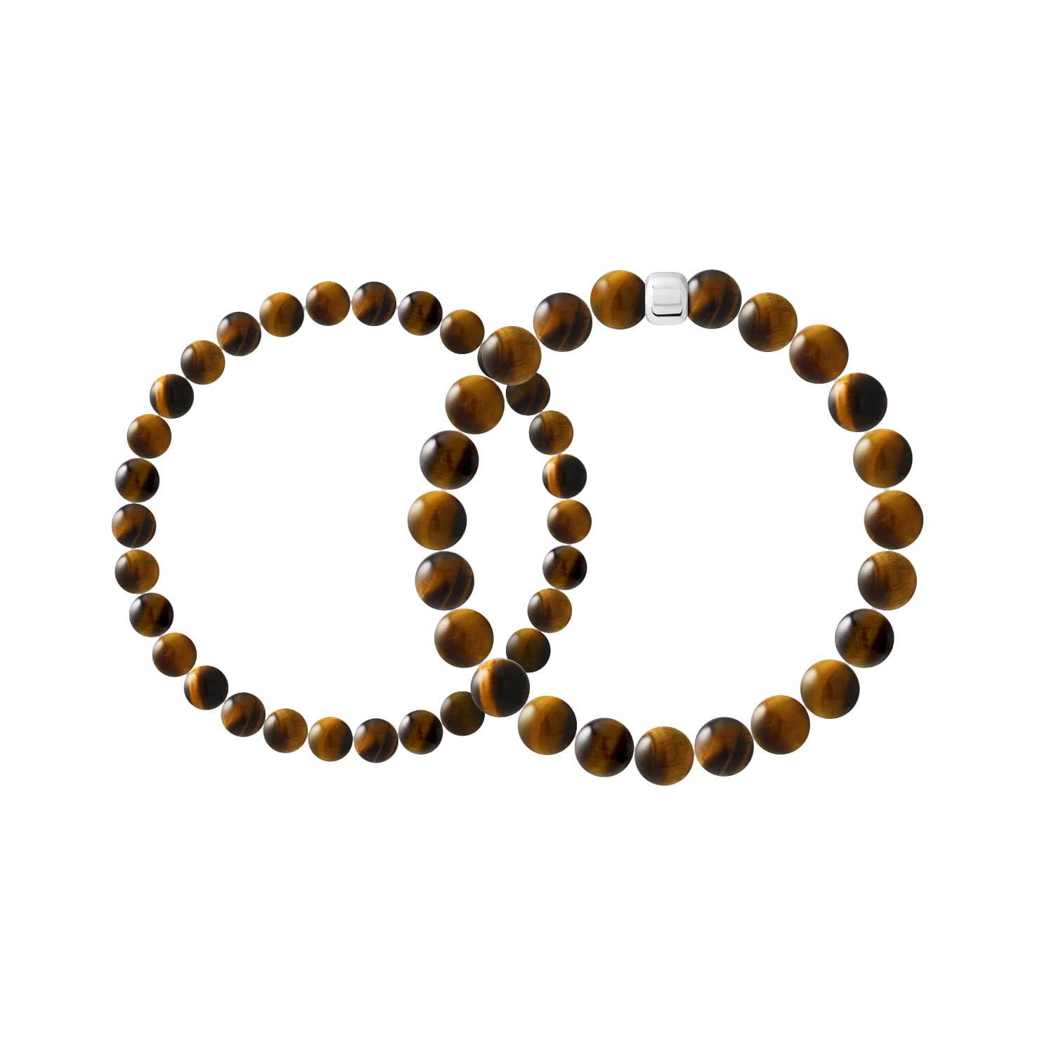 Ensemble de 2 Bracelets — Argent 925 Millièmes Rhodié — 19 cm — Homme 1