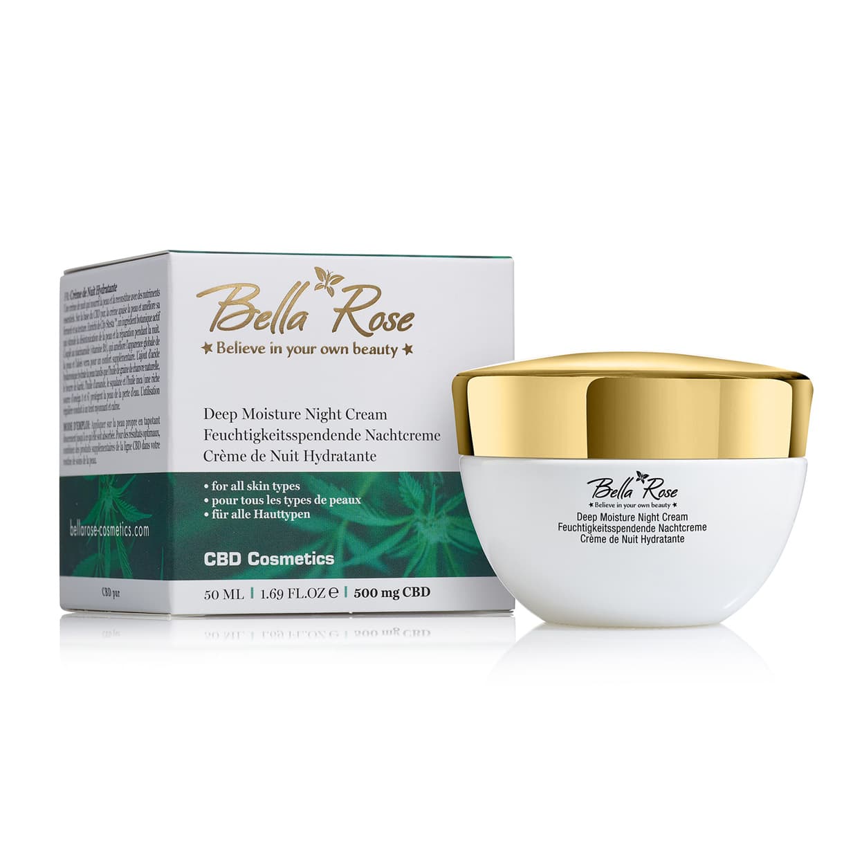 Crème de nuit hydratation profonde CBD 1