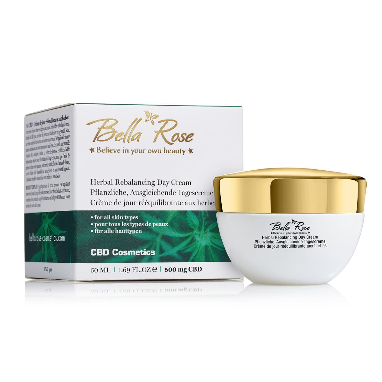 Crème de jour rééquilibrante Herbal CBD 1
