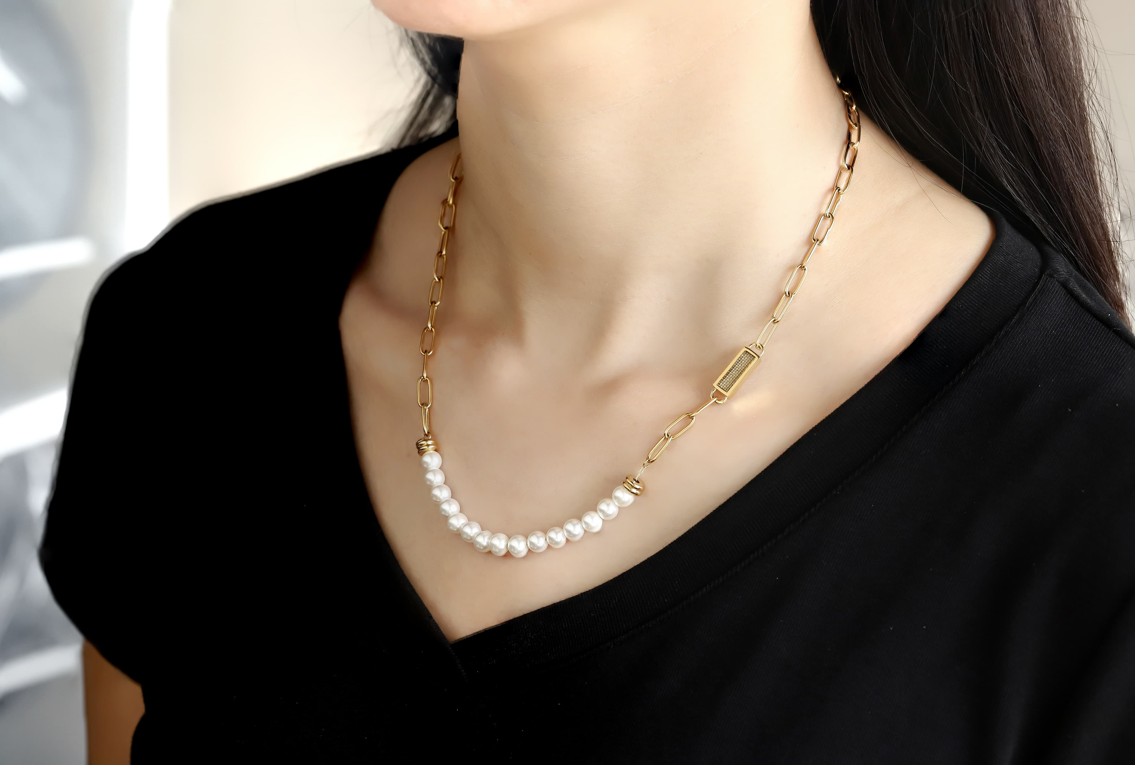 Collier Bellarose Perfume — Perle de Coquillage 4