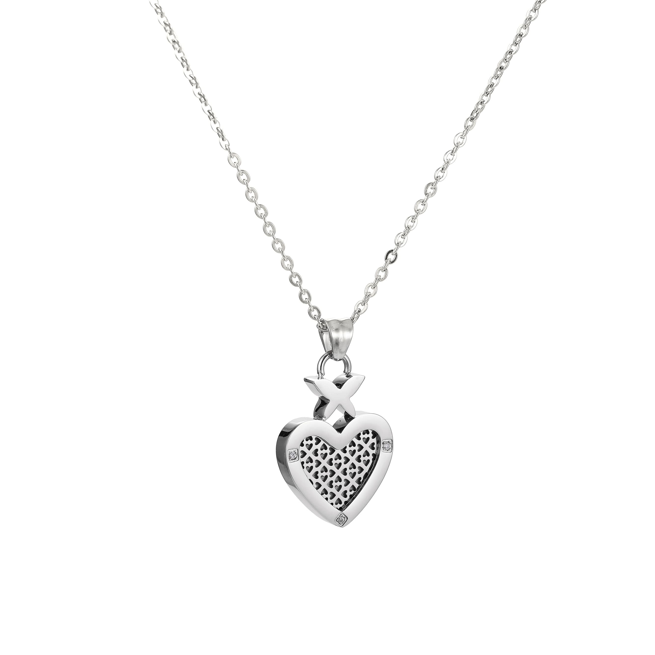 Collier Bellarose Perfume — Cœur & Papillon (Zirconium) 1