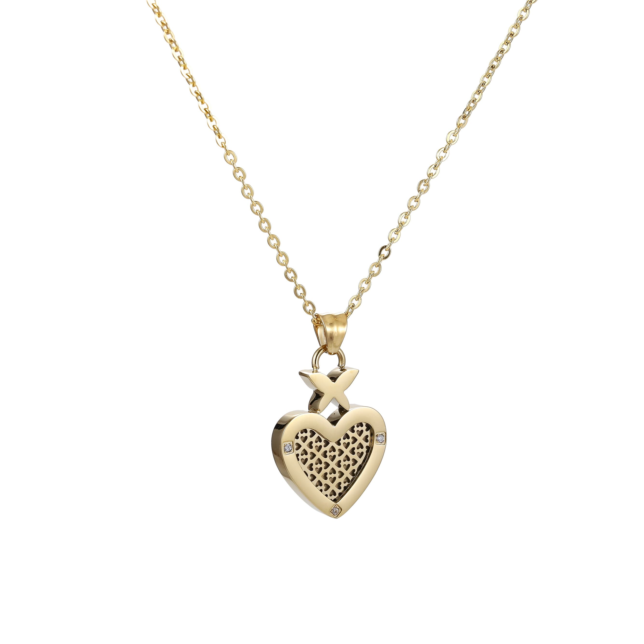 Collier Bellarose Perfume — Cœur & Papillon (Zirconium) 4