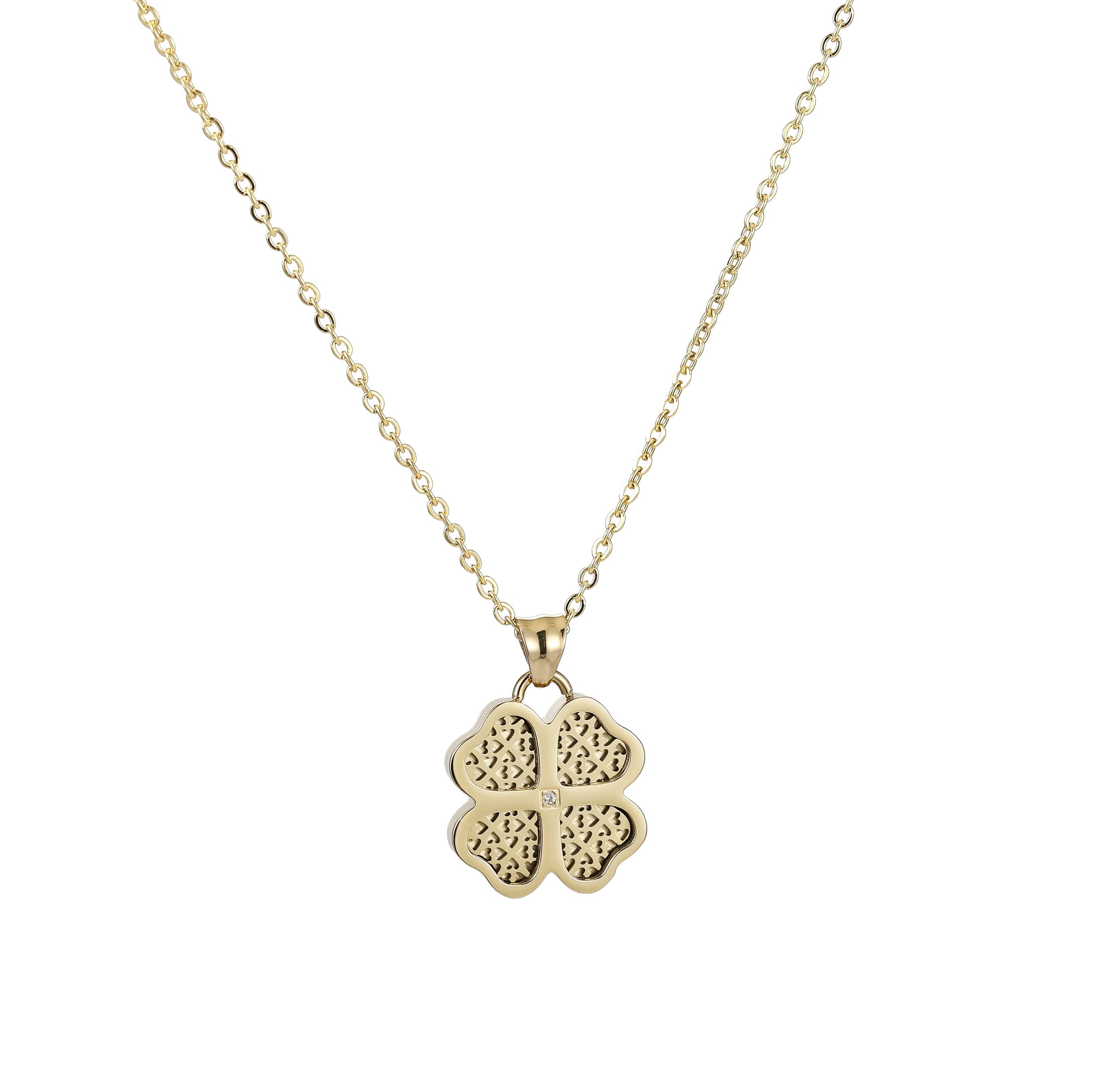 Collier Bellarose Perfume — Trèfle Porte-bonheur (Zirconium) 4