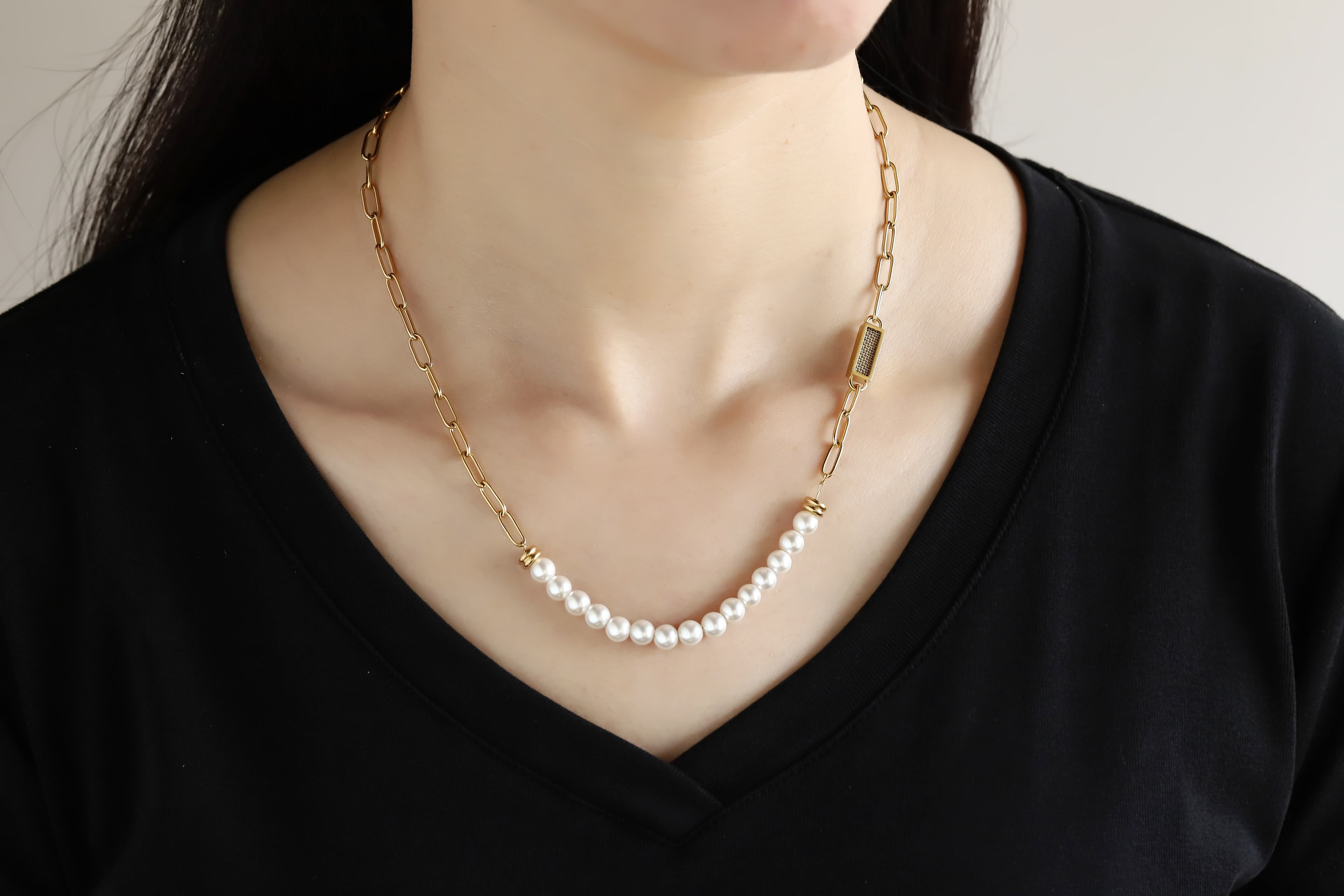 Collier Bellarose Perfume — Perle de Coquillage 2
