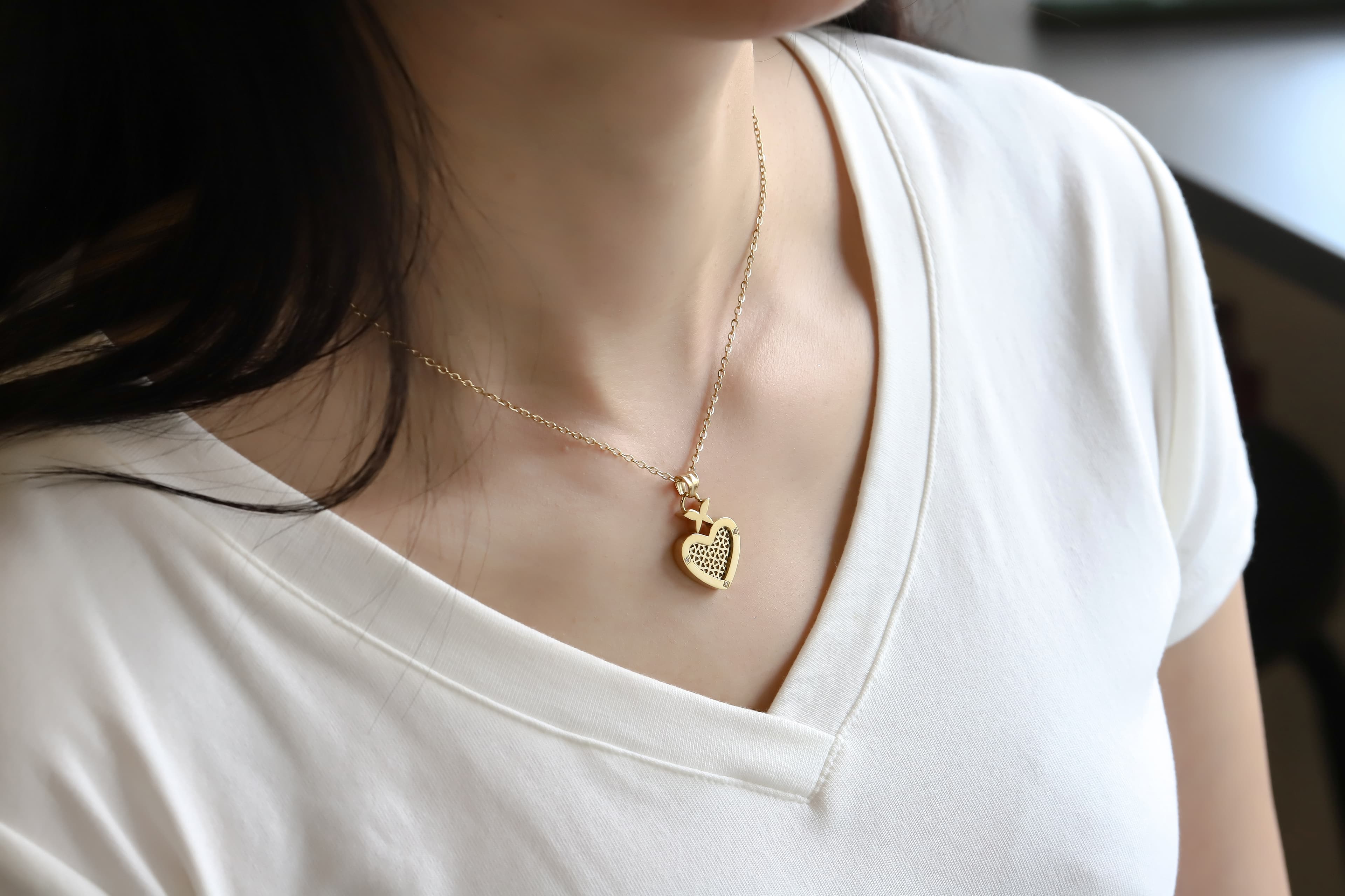 Collier Bellarose Perfume — Cœur & Papillon (Zirconium) 5