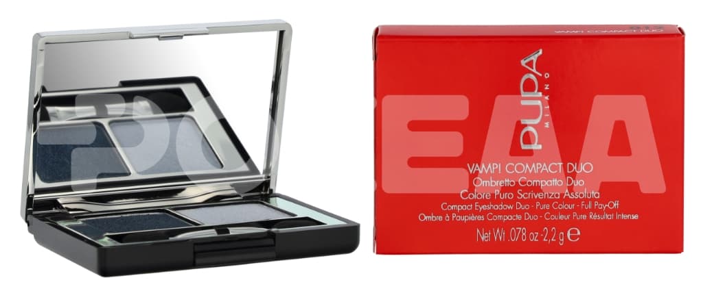 Pupa Vamp! Compact Duo Eyeshadow 2.2g - #012 Magnetic Blue 1