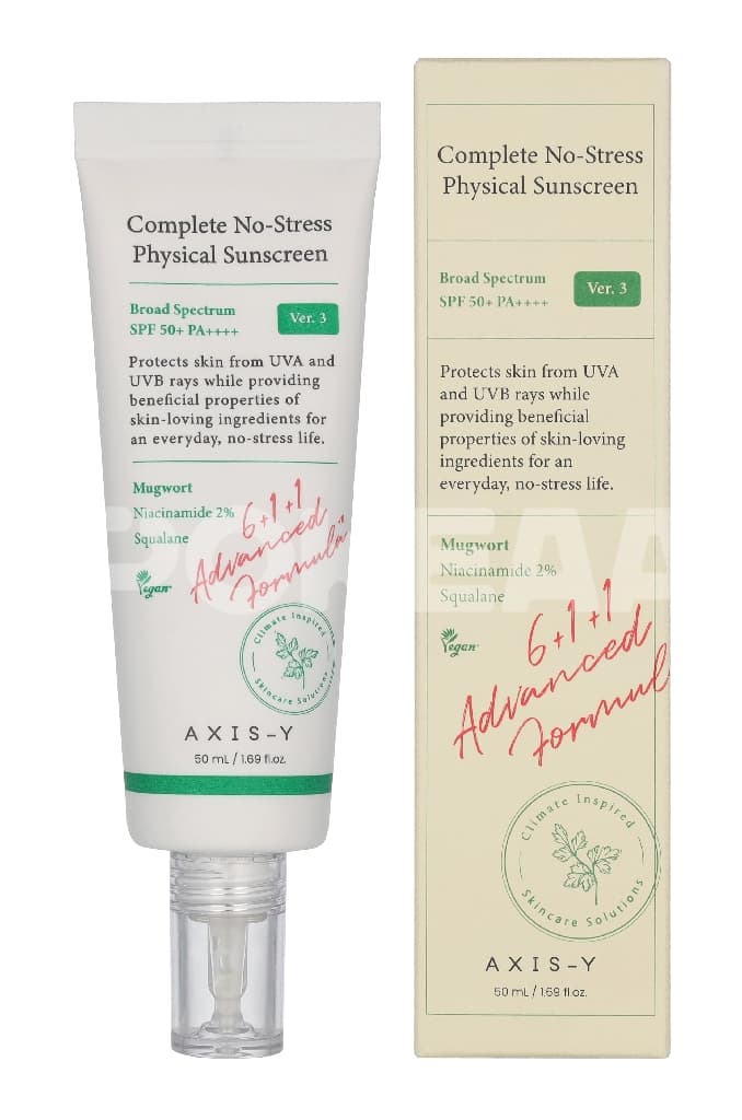 Axis-Y Complete No-Stress Physical Sunscreen 50ml 1