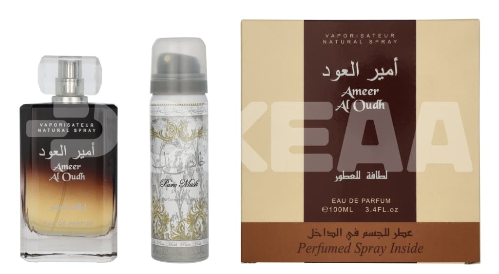 Lattafa Ameer Al Oudh Giftset 150ml - Edp Spray 100ml/Deo Spray 50ml 1