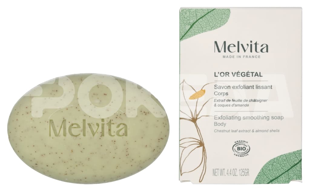 Melvita L'Or Vegetal Bioes Smoothing Exfoliating Soap 125g 1