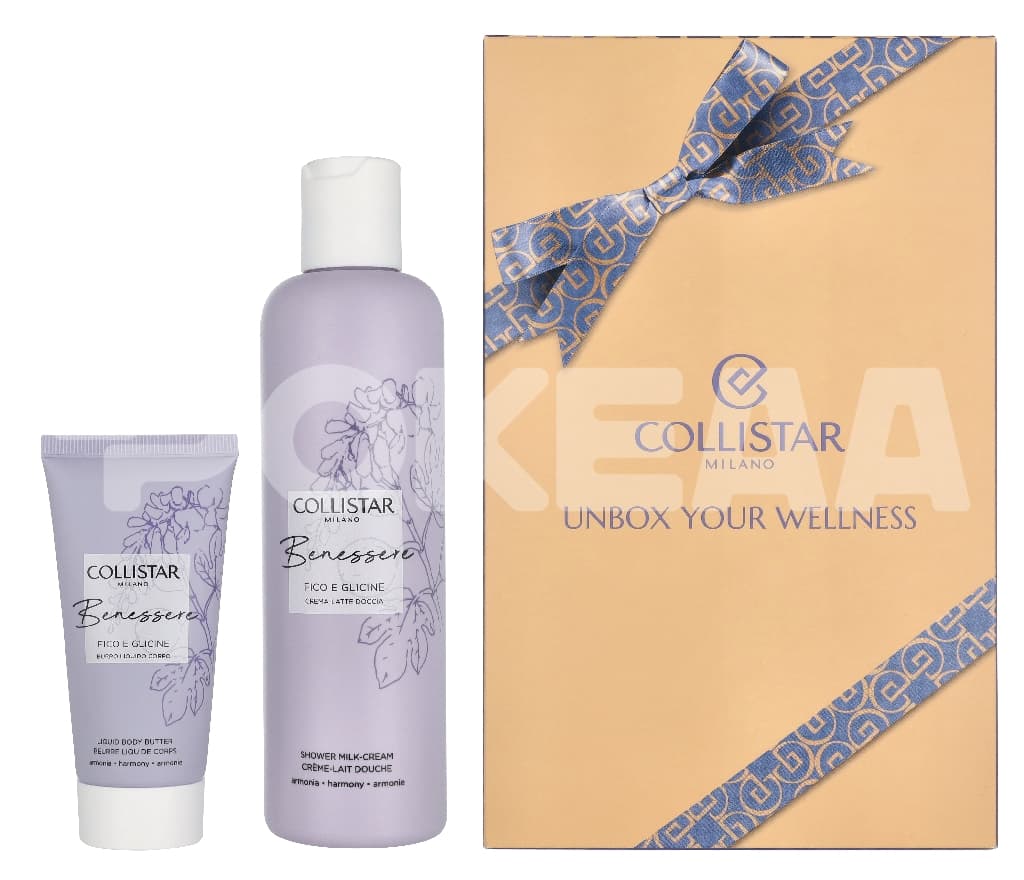 Collistar Benessere Fig And Wisteria Set 300ml - Shower Cream Milk 250 ml / Melting Body Butter 50 ml 1
