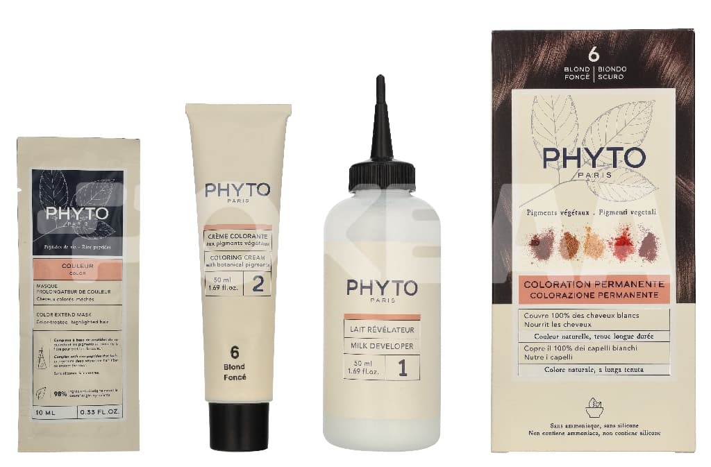 Phyto Phytocolor Permanent Color 110ml - #06 Dark Blond 1