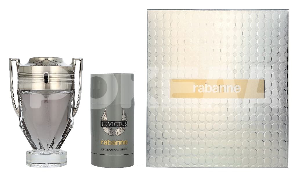 Paco Rabanne Invictus Giftset 175ml - Edt Spray 100ml/Deo Stick 75ml 1