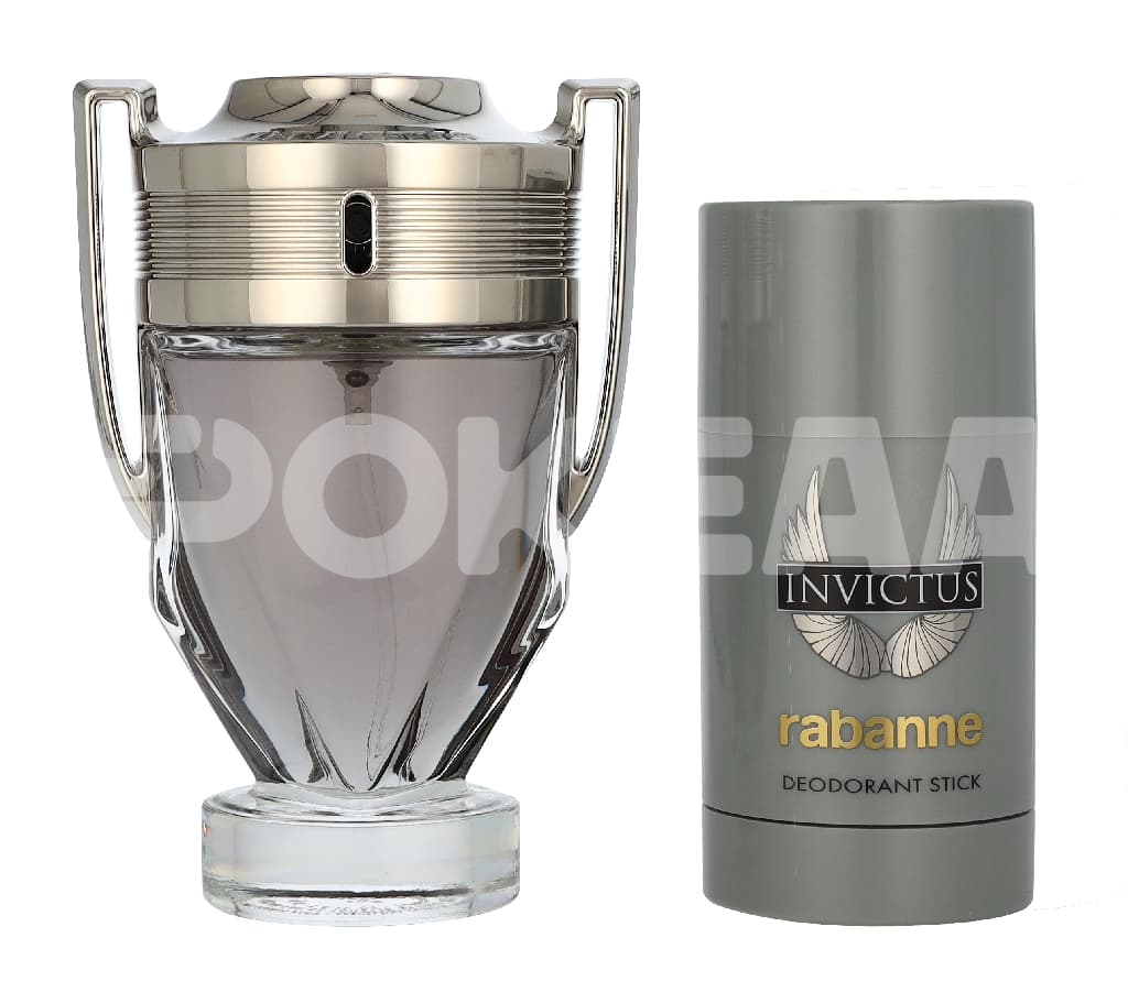 Paco Rabanne Invictus Giftset 175ml - Edt Spray 100ml/Deo Stick 75ml 2