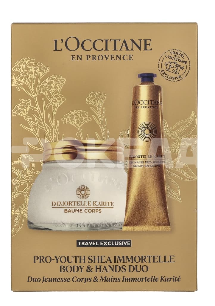 L'Occitane Immortelle Pro Youth Shea Body & Hands Duo 275ml - Body Care Body Balm 200ml/Hand Care Serum 75ml 1
