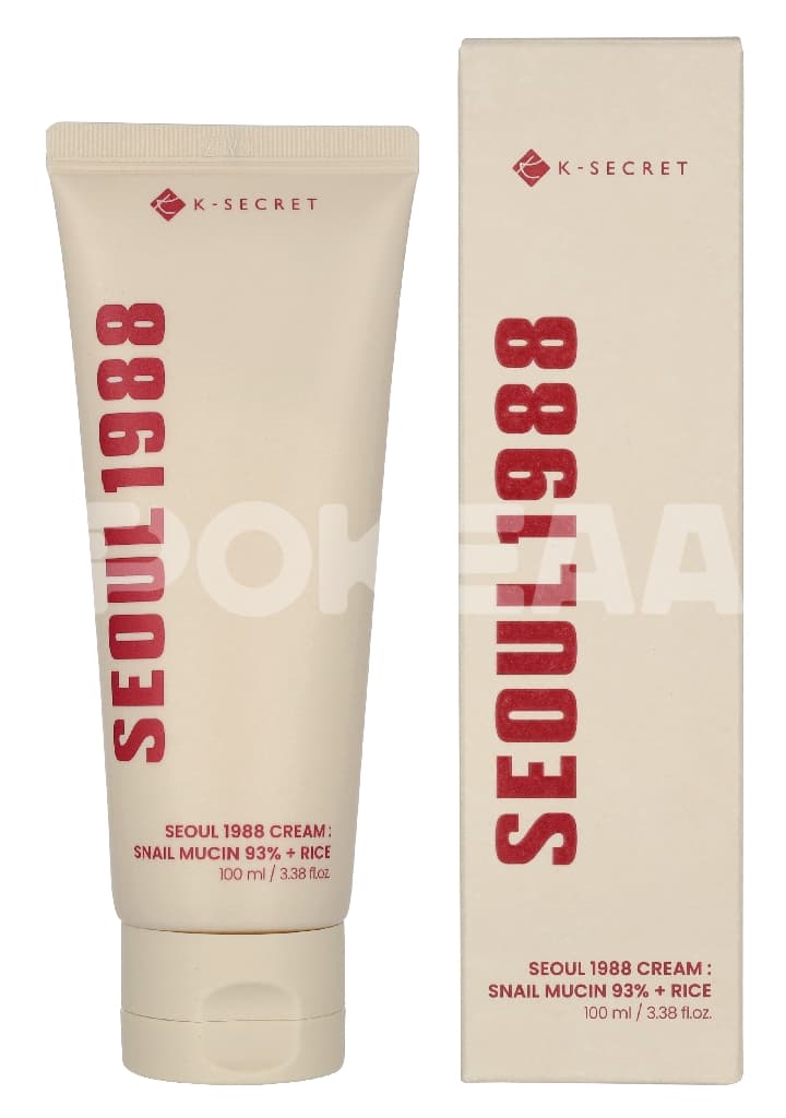 K-Secret Seoul 1988 Cream Snail Mucin 93% + Rice 100ml 1