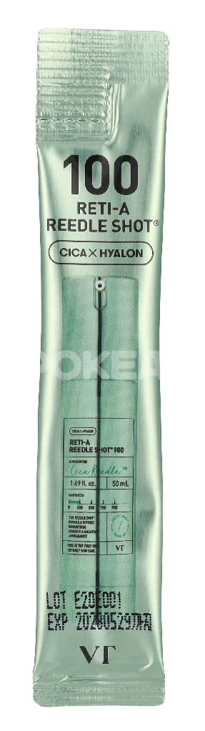 VT Cosmetics 100 Cica Reti-A Reedle Shot 20ml - 2ml x 10 pieces 2
