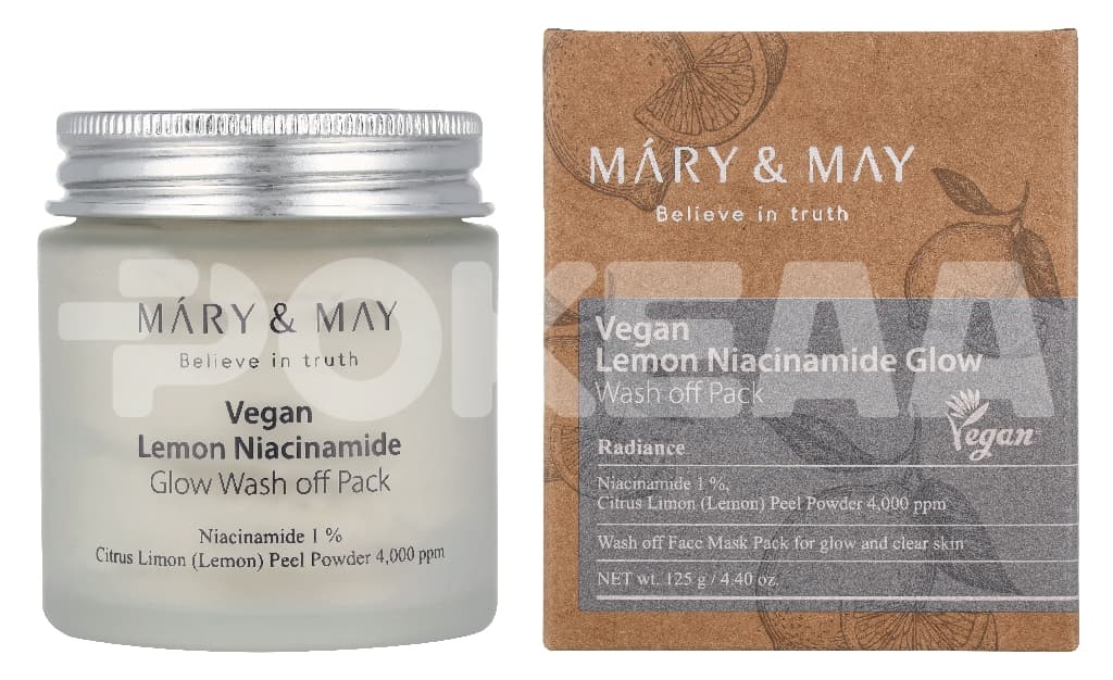 Mary&May Lemon Niacinamide Glow Wash Off Pack 125g 1