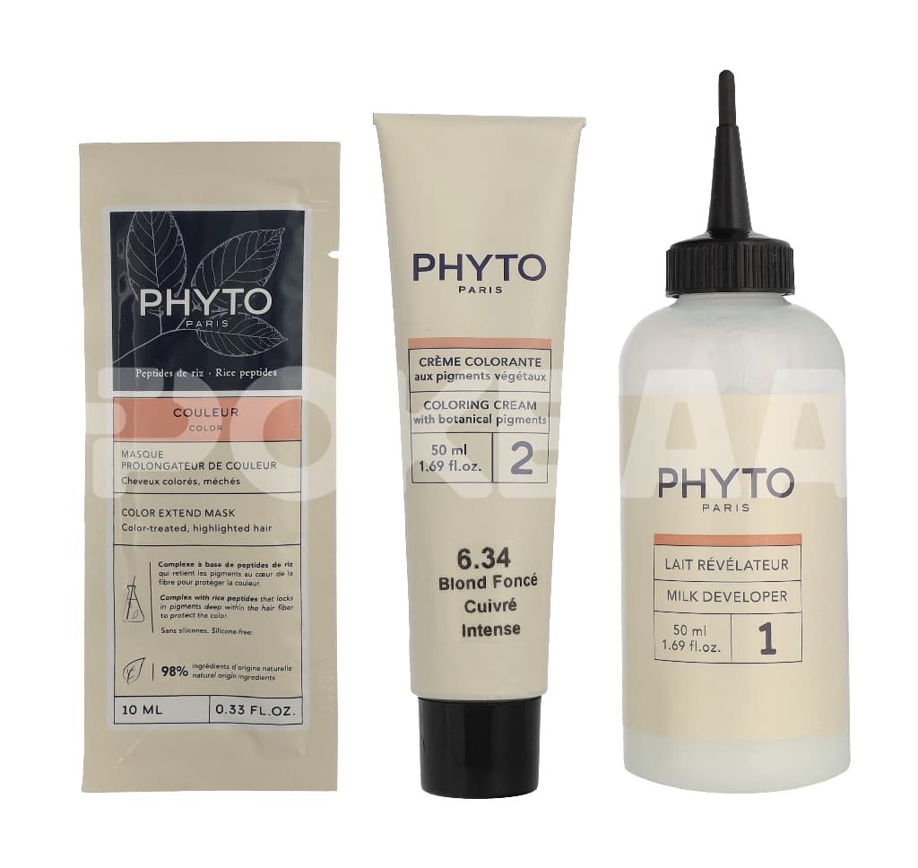 Phyto Phytocolor Permanent Color 110ml - #6.34 Intense Dark Copper Blonde 2