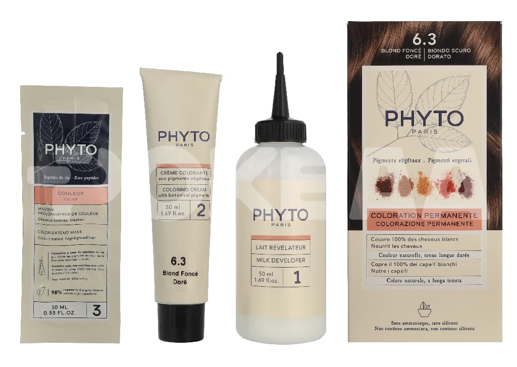 Phyto Phytocolor Permanent Color 110ml - #6.3 Dark Golden Brown 1