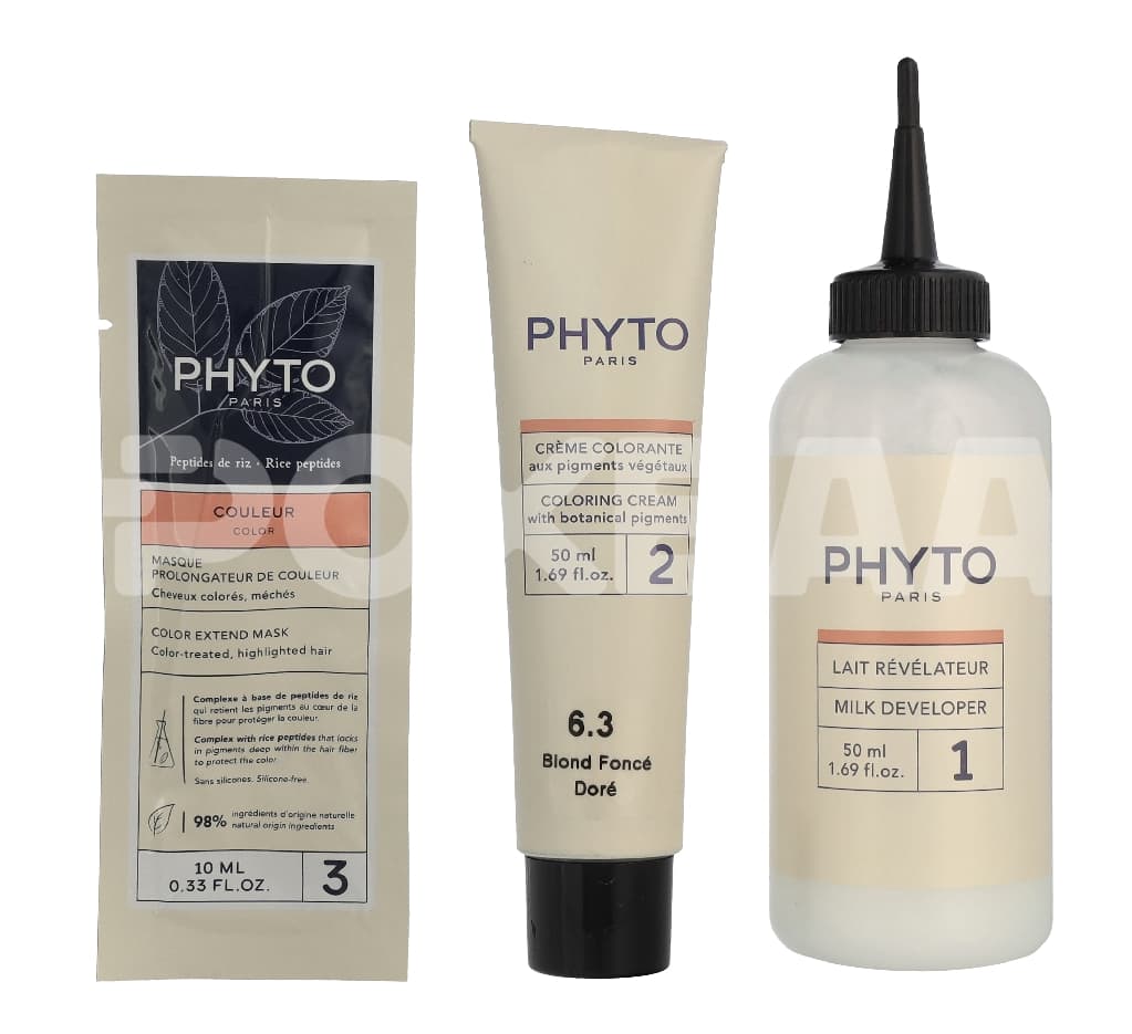 Phyto Phytocolor Permanent Color 110ml - #6.3 Dark Golden Brown 2