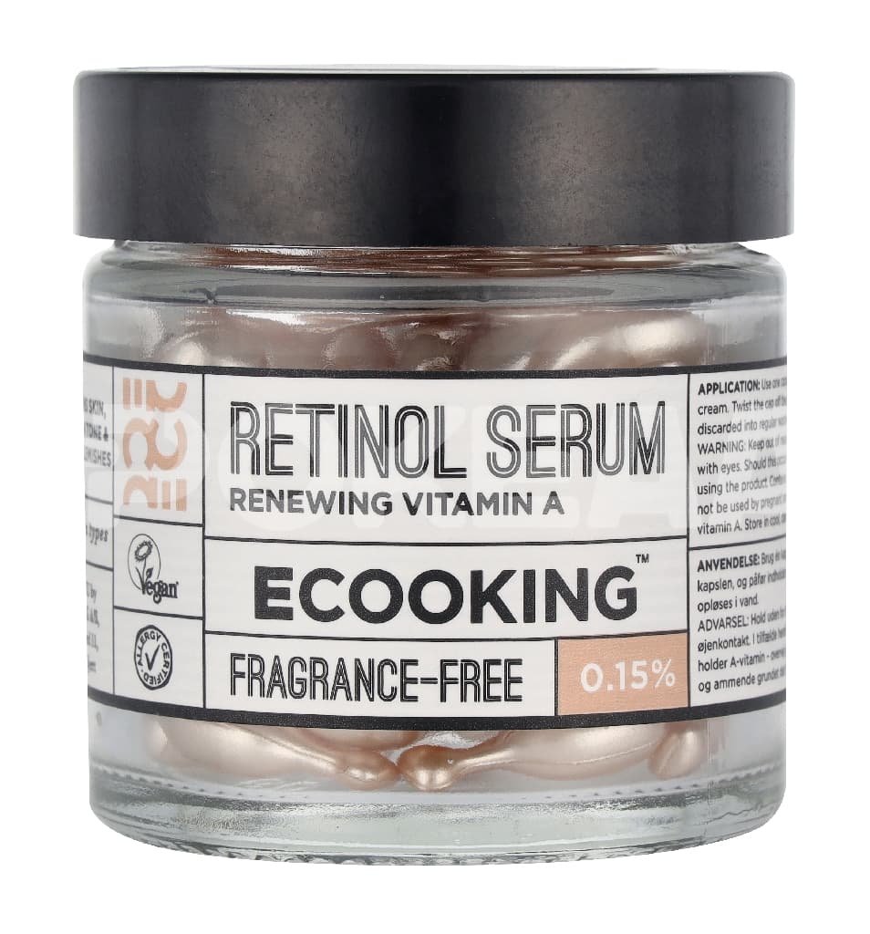 Ecooking Retinol Serum Renewing Vitamin A 20ml - 60 Capsules Fragrance Free 1
