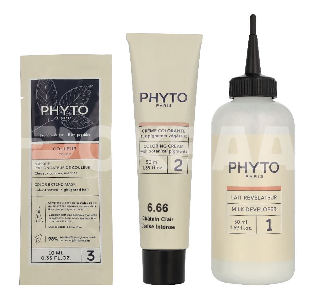 Phyto Phytocolor Permanent Color 110ml - #6.66 Intense Cherry Red Brown 2
