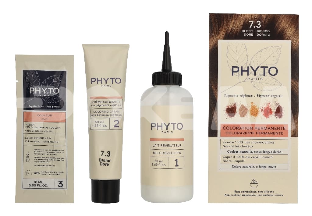 Phyto Phytocolor Permanent Color 110ml - #7.3 Golden Blond 1