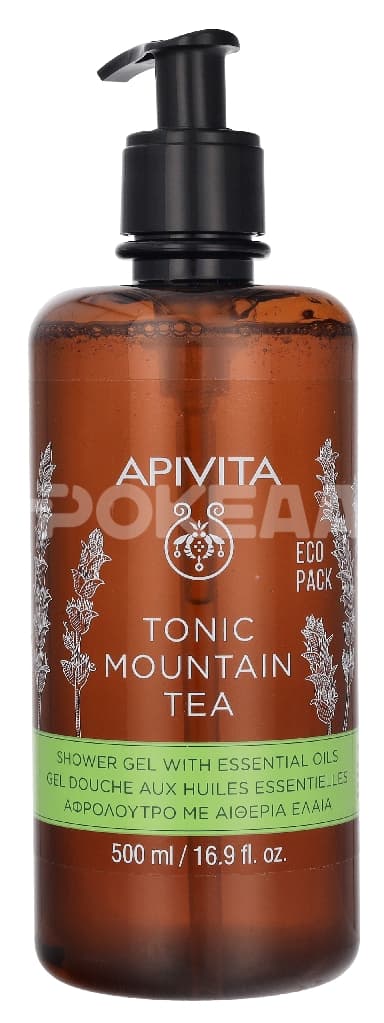Apivita Tonic Mountain Tea Shower Gel 500ml 1