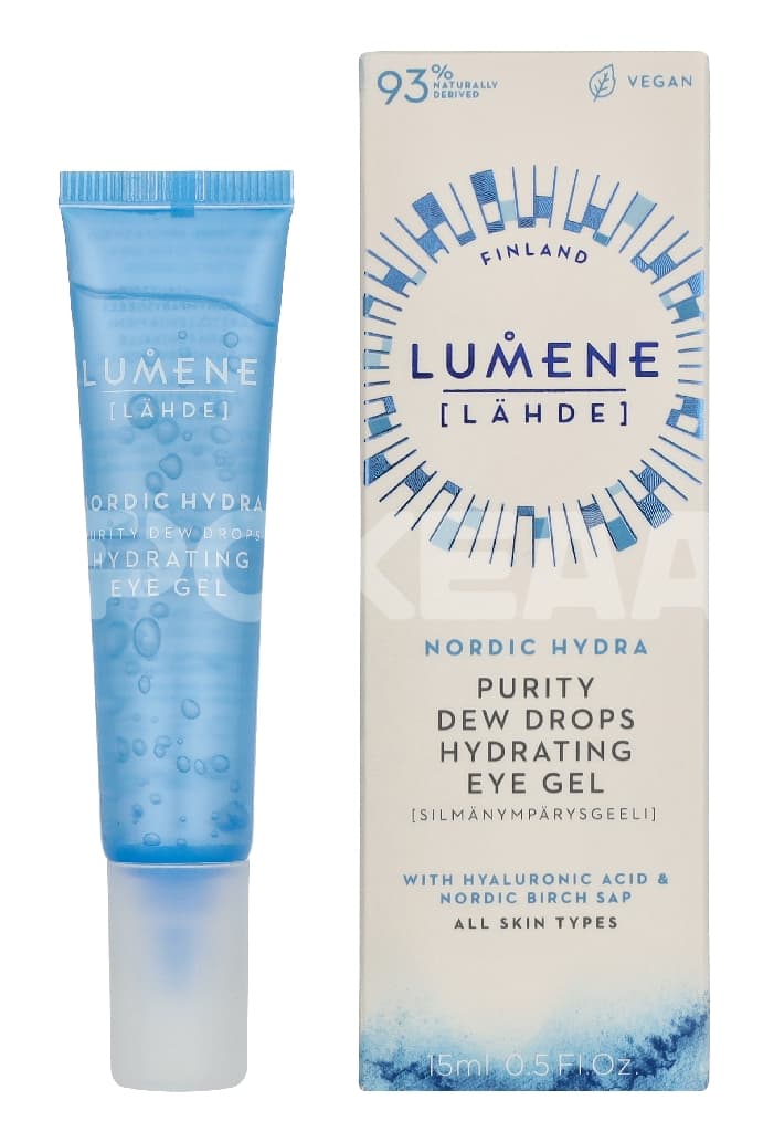 Lumene Lahde Pure Dew Drops Hydrating Eye Gel 15ml 1
