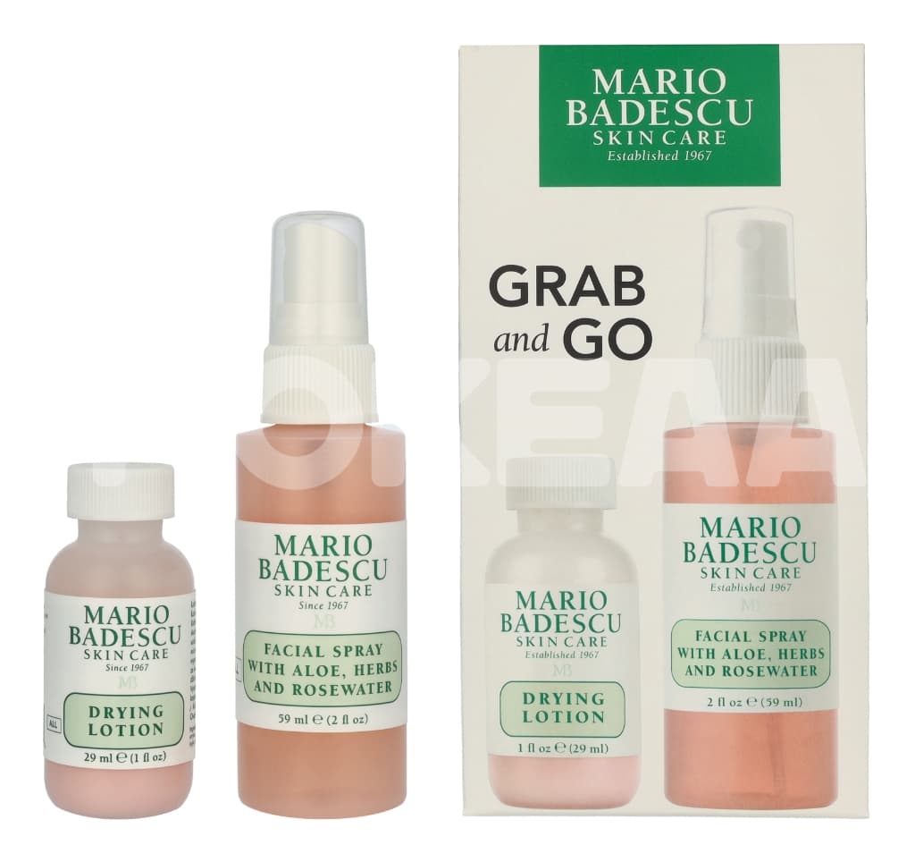 Mario Badescu Grab And Go Set 88ml - Drying Lotion 29ml/Facial Spray 59ml 1