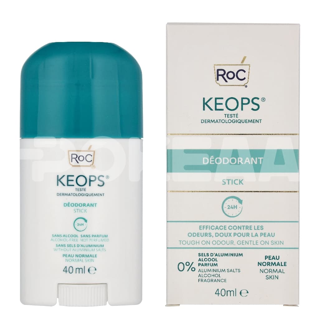 RoC Keops 24H Deo Stick 40ml - Normal Skin - 0% Alcohol 1