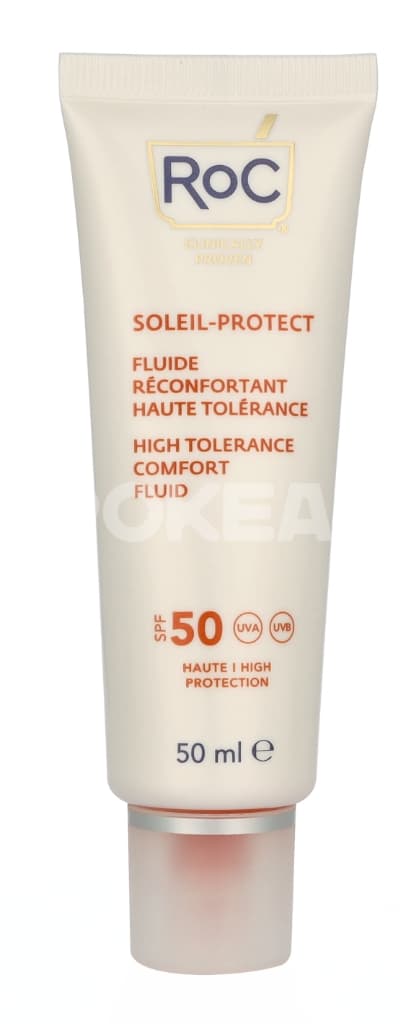 RoC Soleil-Protect High Tolerance Fluid SPF50+ 50ml - Comforts Sensitive Skin 2