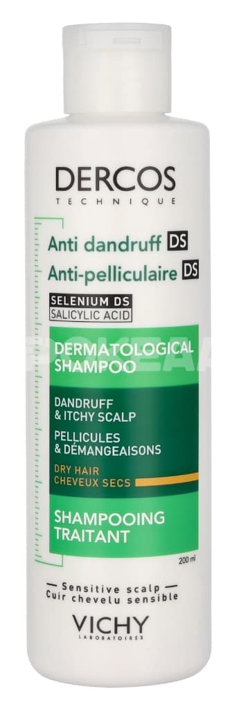 Vichy Dercos Anti-Dandruff Treatment Shampoo 200ml - Dry And Dandruff Hair 2