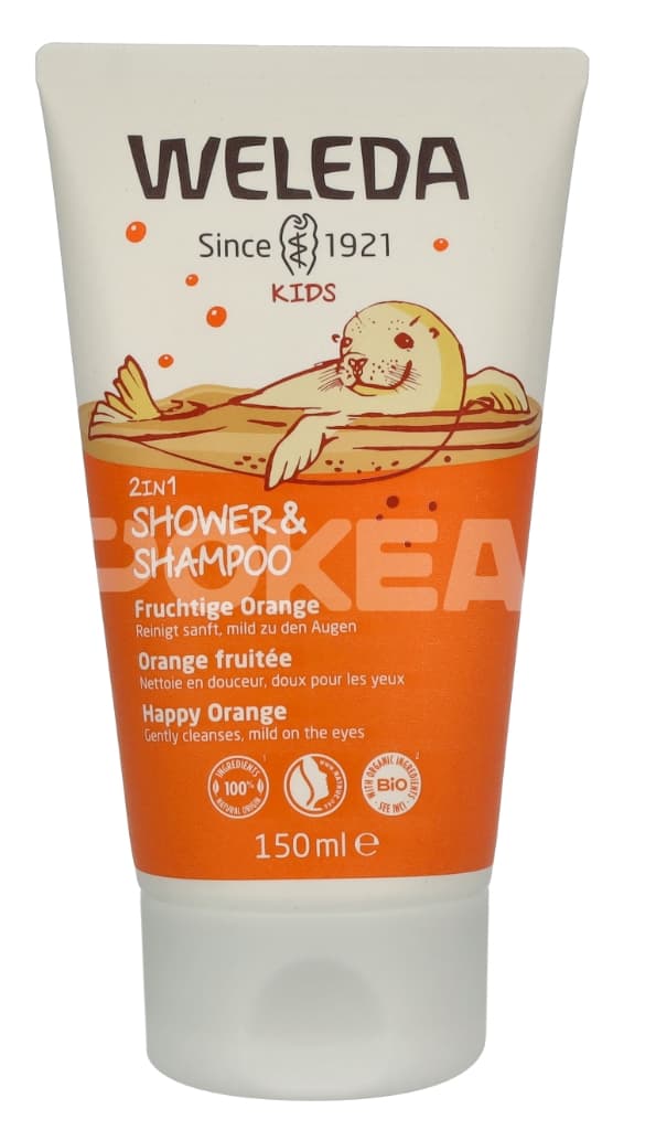 Weleda Kids 2in1 Shower & Shampoo Fruity Orange 150ml 1