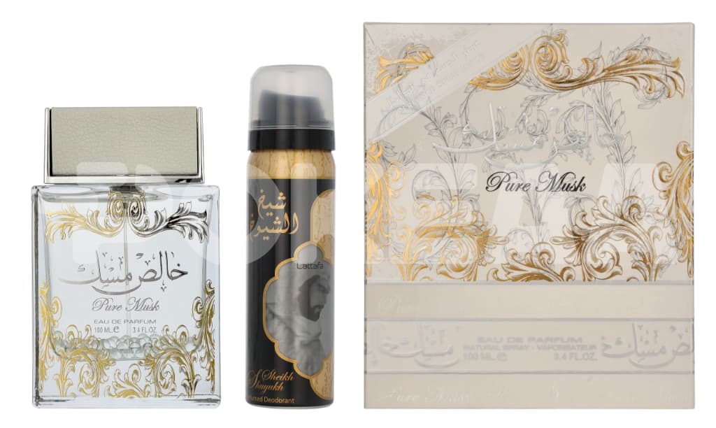 Lattafa Pure Musk Giftset 150ml - Edp Spray 100ml/Deo Spray 50ml 1