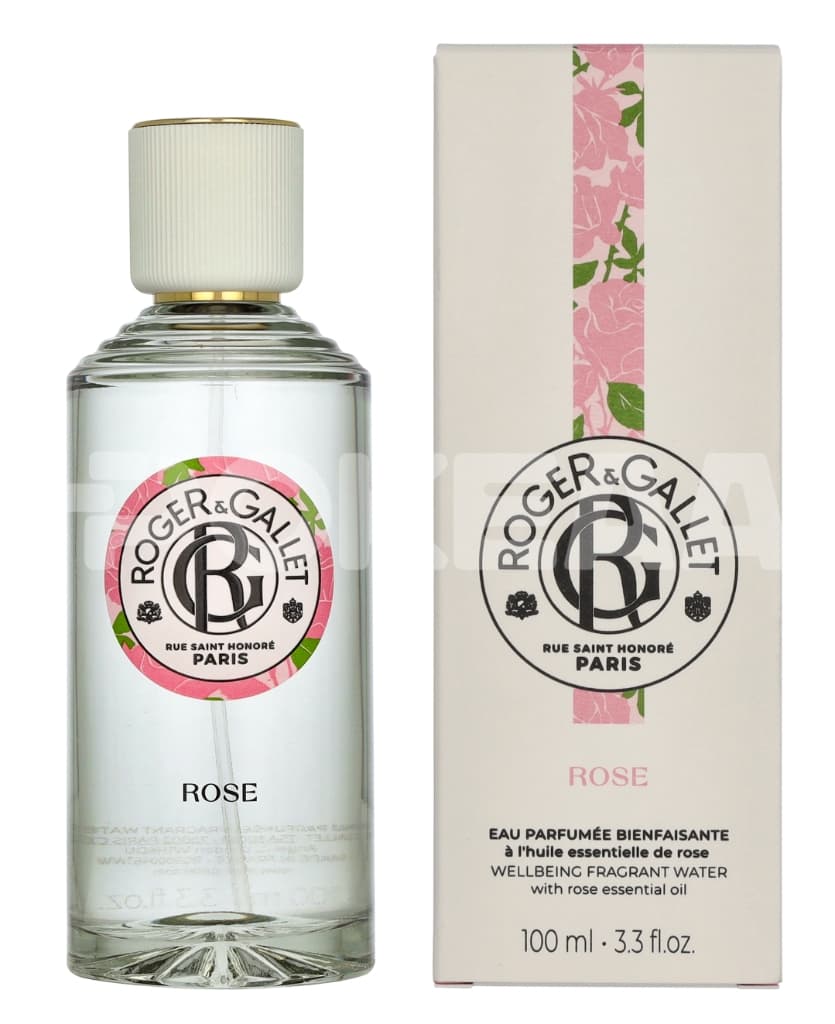 Roger & Gallet Rose Wellbeing Fragrant Water 100ml - Natural Spray 1