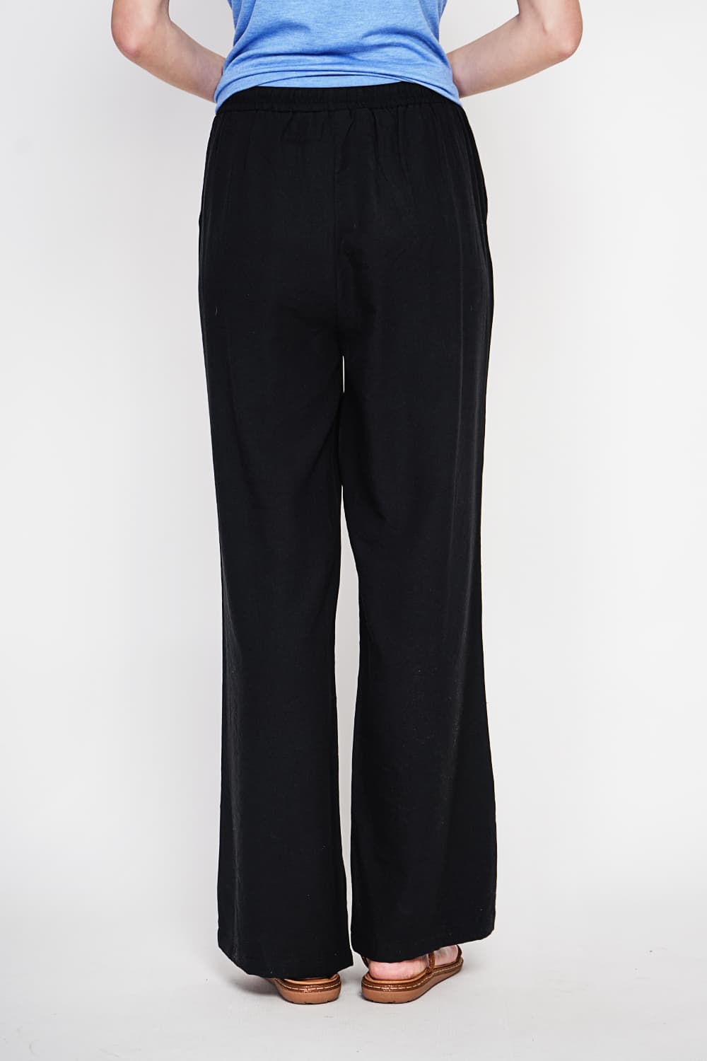 Pantalon taille haute avec cordons de serrage avec poches 16
