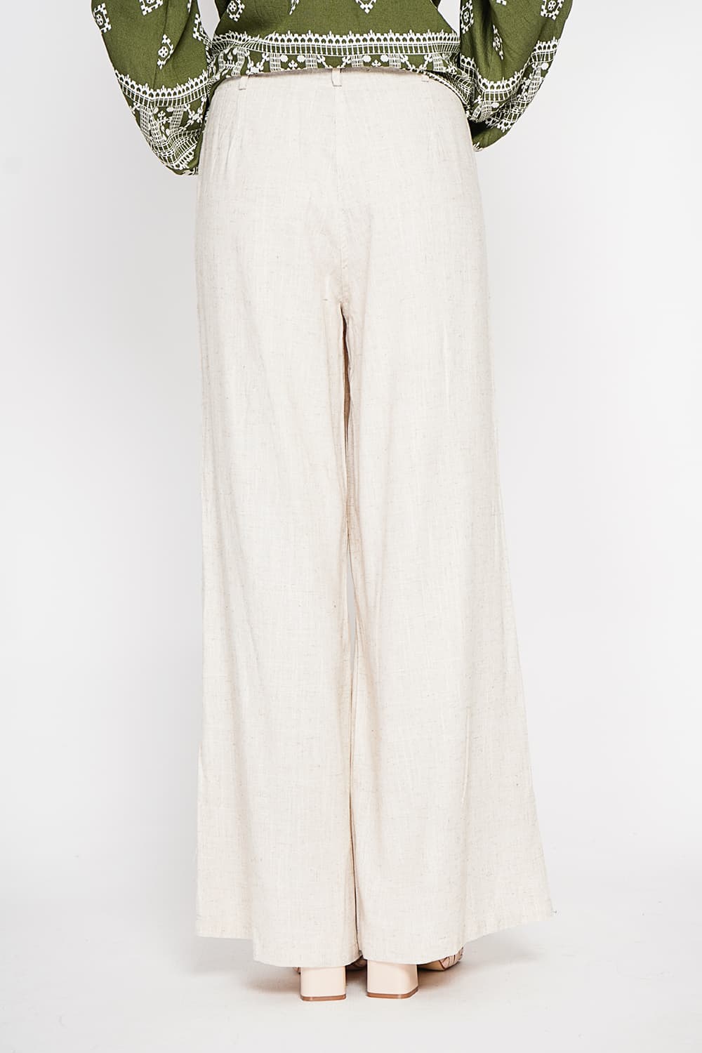 Pantalon ample Taille élastique à l'arrière avec poche plaquée 7