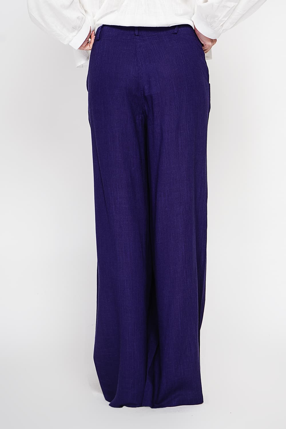 Pantalon ample Taille élastique à l'arrière avec poche plaquée 10